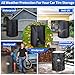 Tire Cover，Heavy Duty 420D Outdoor Tire Storage Waterproof All Seasonal Protection,Universal Truck Tire Covers with Waterproof Zipper Easy to Put on,Air Vent (Holding 4 Tires Within 32 Inch Diameter)
