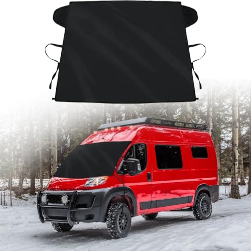 Windshield Cover for Ice and Snow for 2014-2024 2025 2026 Dodge RAM ProMaster Full Size Cargo Van...