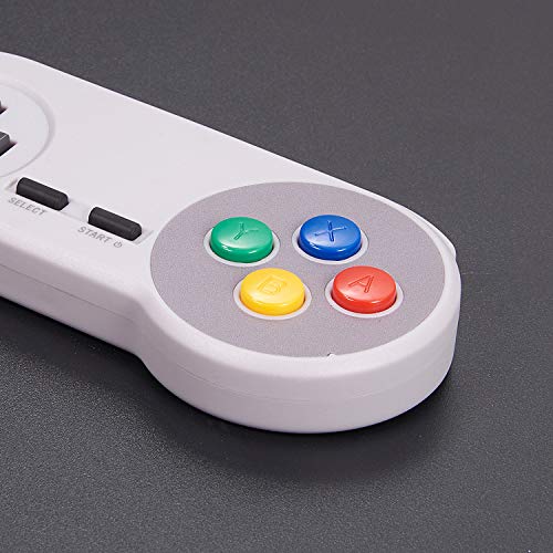 Miadore 2Pack 2.4Ghz Wireless Snes Controller For Super Snes/Nes Classic Pc Games,Rechargeable Usb Controller Wireless Game Controller Gamepad For Windows Pc Mac Linux Raspberry Pi Retropie Emulator #TOP6