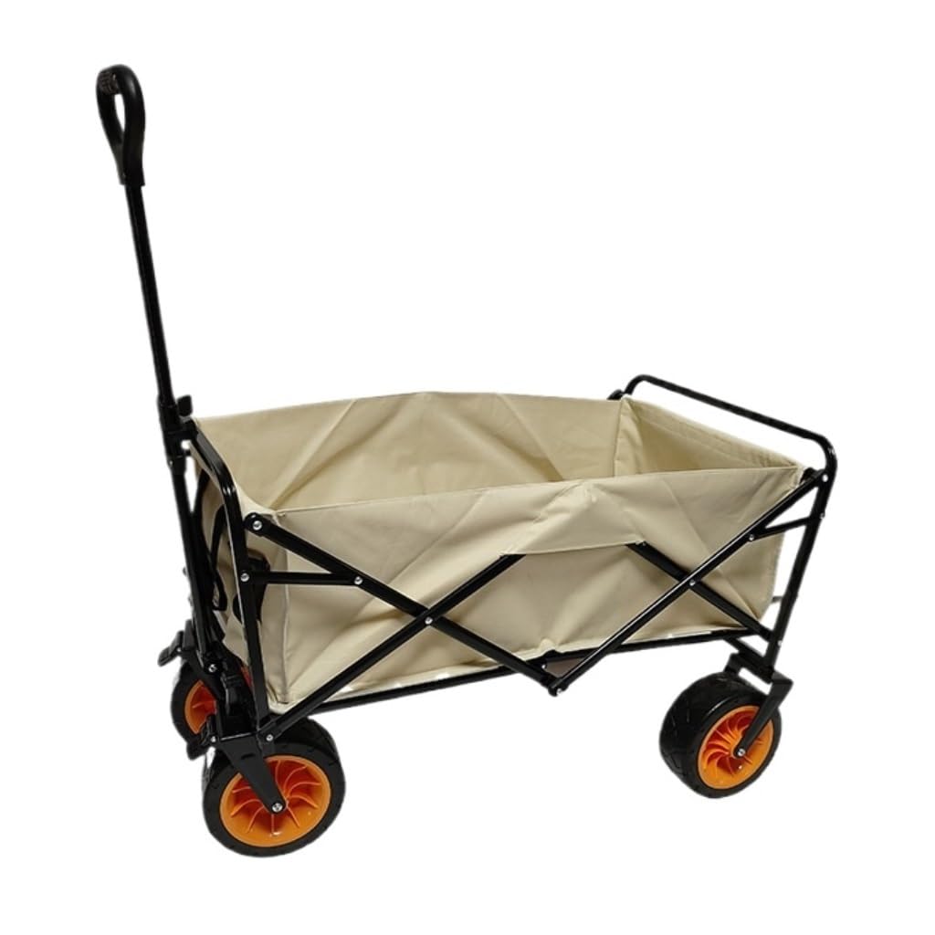 Fgjsfhrdtu B Off-Road Wheel Shopping Cart, Outdoor Camping Trailer Trolley(B)