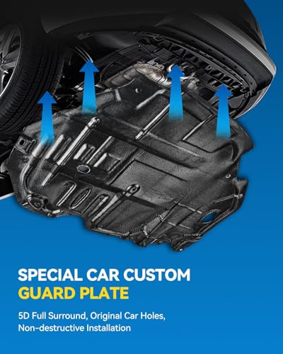 Image of PHILTOP Engine Splash Shield Compatible with 2008-2011 Mercedes-Benz C300, 2010-2012 GLK350, 2011 E350 3.5L V 6, 2008-2011 C350, Engine Case Guards Replace# MB1228130