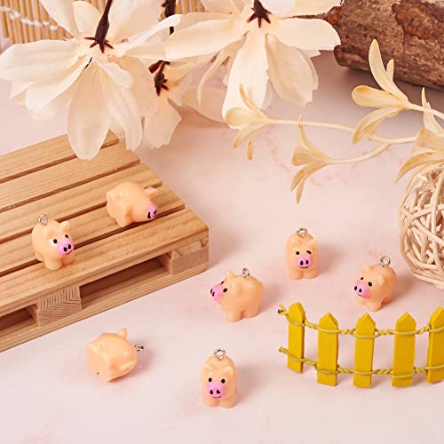 Pendentifs cochon 3D légers anti-casse Beadthoven pour assembler vos bijoux sans effort