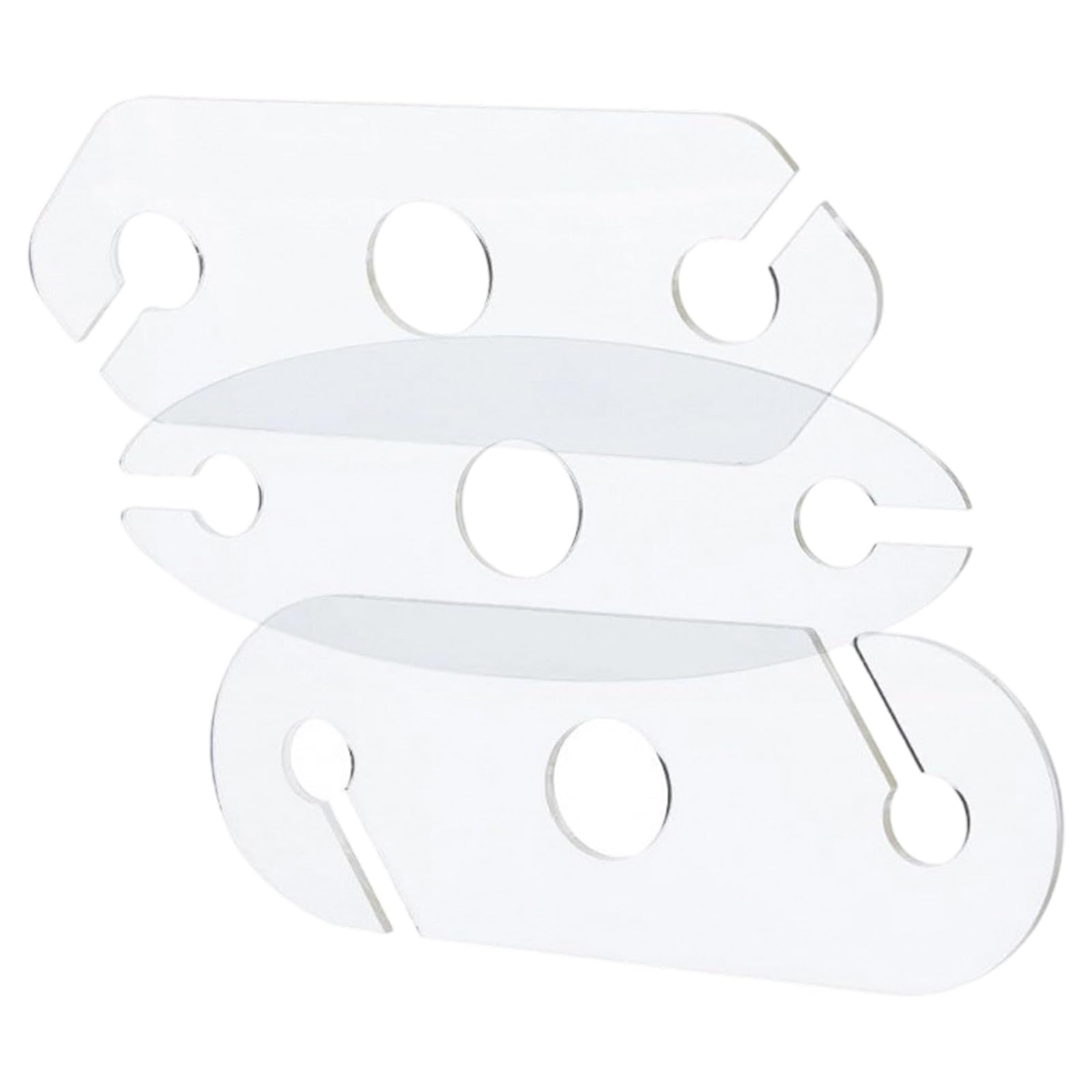 APGLSXY 3 Pieces Sturdy Acrylic Glass Holder Set for Neat and Accessible Drink Storage Sturdy Cup Stand