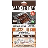 Mesquite Smoker Bags 2 Pack (11"x12" ea)- Easily Infuse Natural Smoky Wood Flavor into Food w/Any Oven or BBQ Grill - Smoking Wood Chips Built Inside Ready for Indoor Outdoor Use - Great Holiday Gift -  Camerons Products