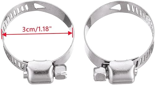 Miniatura 7 de 1 paquete de diámetro interior 0.866 in0.945 in calentador de coche de doble capa tubo de escape aire diésel calentador de estacionamiento línea de