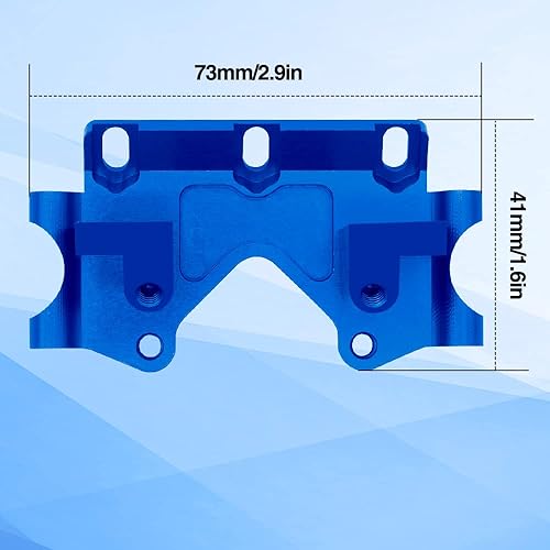 Miniatura 2 de OGRC - Mamparo frontal de aluminio con tornillos de montaje, piezas de actualización para Traxxas Slash 2WD Rustler Stampede Bandit (repuesto de