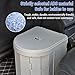 Karlak Portable Toilet for Camping Convenient Car-Mounted Folding Toilet for Travel Adult Children and Elderly Portable Potty Odor-Proof and