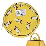 Fly Free Porte-Monnaie Rond - Achat de Porte-clés Mignon - Petit Dessin animé Carte Portefeuille Pochette Sac Porte-clés Changement Sac à Main avec Fermeture à glissière pour Les Femmes câble de