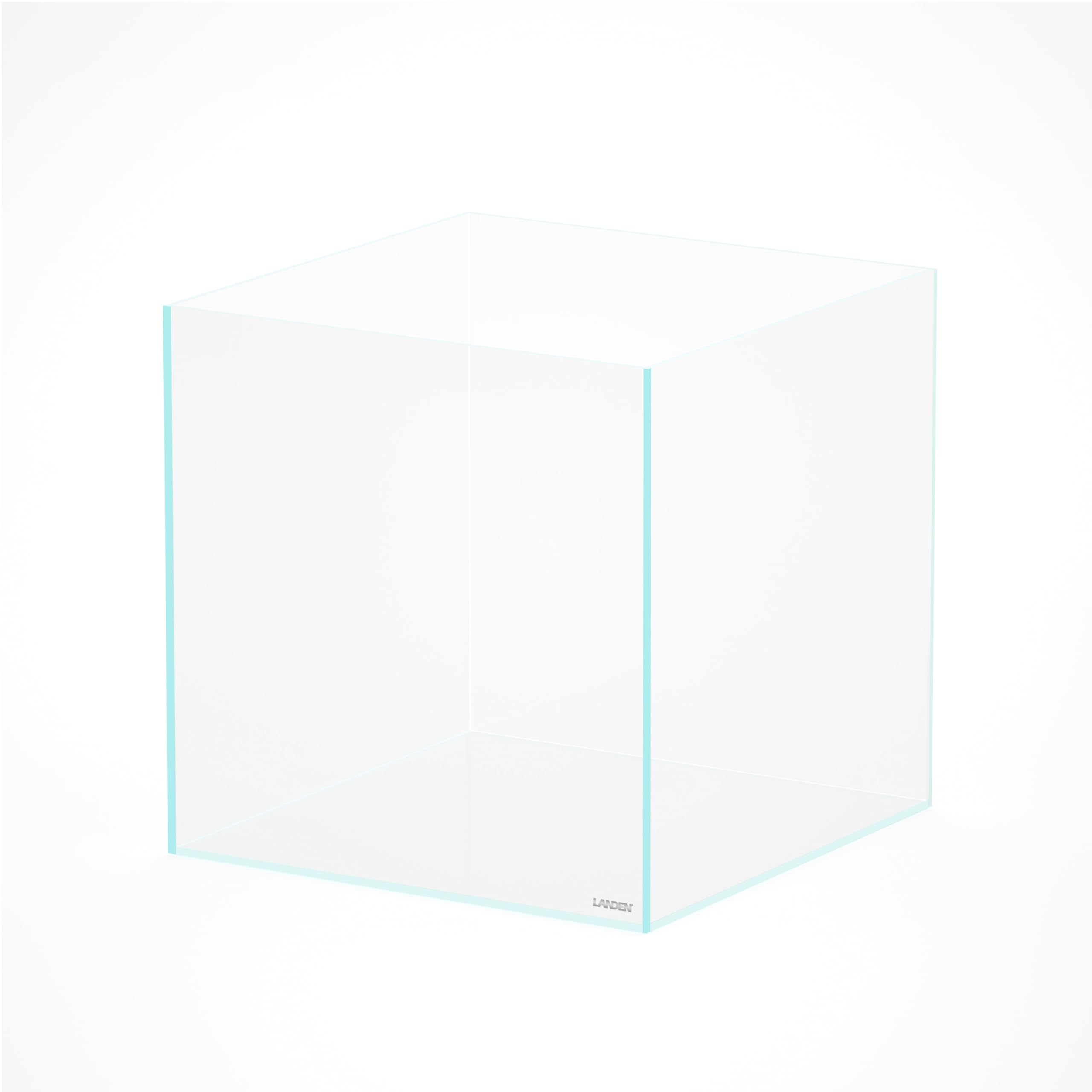LANDEN Aquarium Cube 52.4 Gallon Ultra Clear Glass Rimless Fish Tank 60C