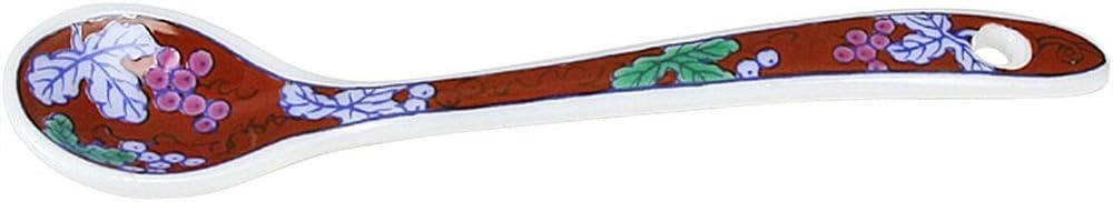 Cutlery: Arita Ware Colored Grape Spoon (Red) Japanese Spoon Porcelain/Size (cm): 11.5x2.5x1.1/No: 812418
