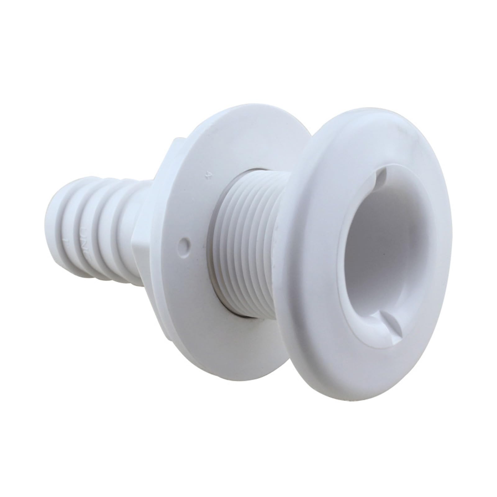 Mabta ABS Plastic Thru-Hull Fitting Boats Plumbing Fitting for Boats, Yacht, Marine Straight Thru Hull Fitting