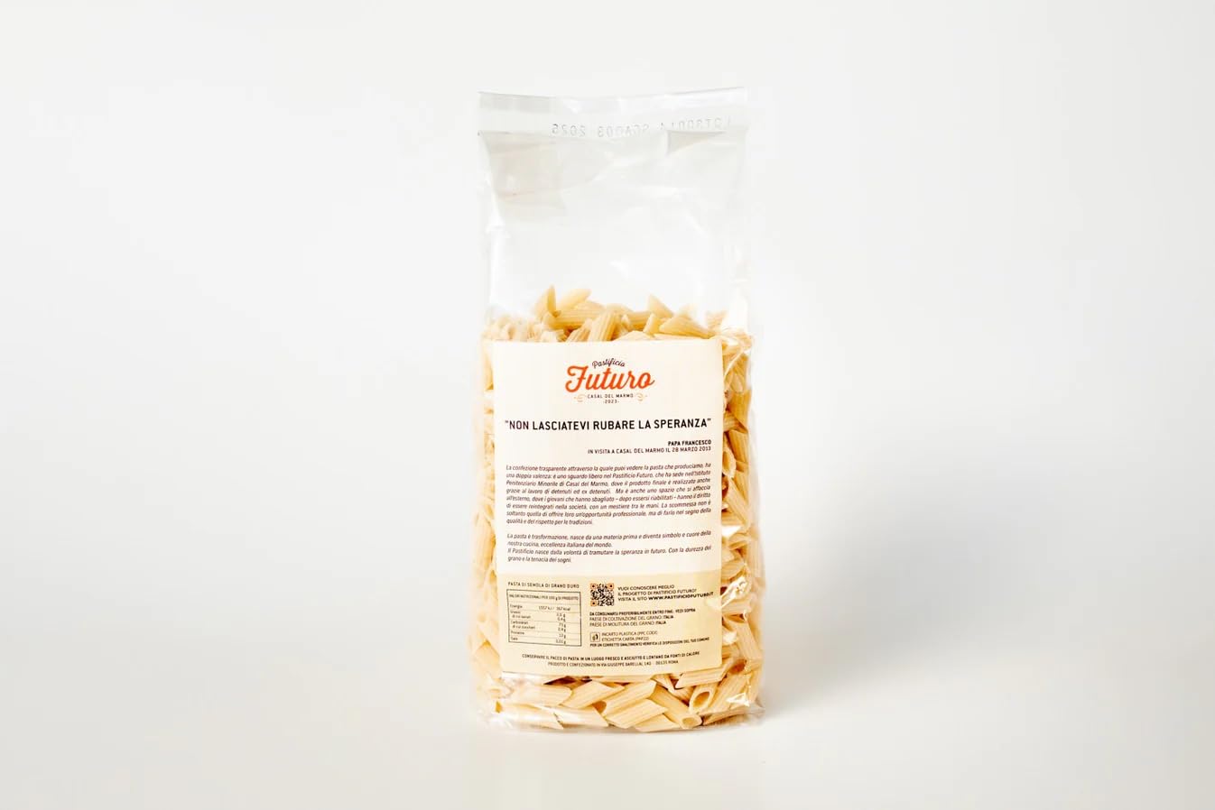 15 x 500 g - Mezze Penne - Pasta di Grano Duro - Prodotta da IDM Casal Del Marmo - Prodotta nel Lazio - Pacco da 500 g - Pastificio Futuro