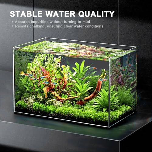 FZONE Aquarium Soil for Planted Tanks- Nutrient-Rich Aquarium Substrate for Fresh Water Live Plants, Dust-Free, Shrimp & Fish Safe，Long-Lasting pH Stable (3mm, 8L/17.64 lb, Black) by FZONE - Image 5