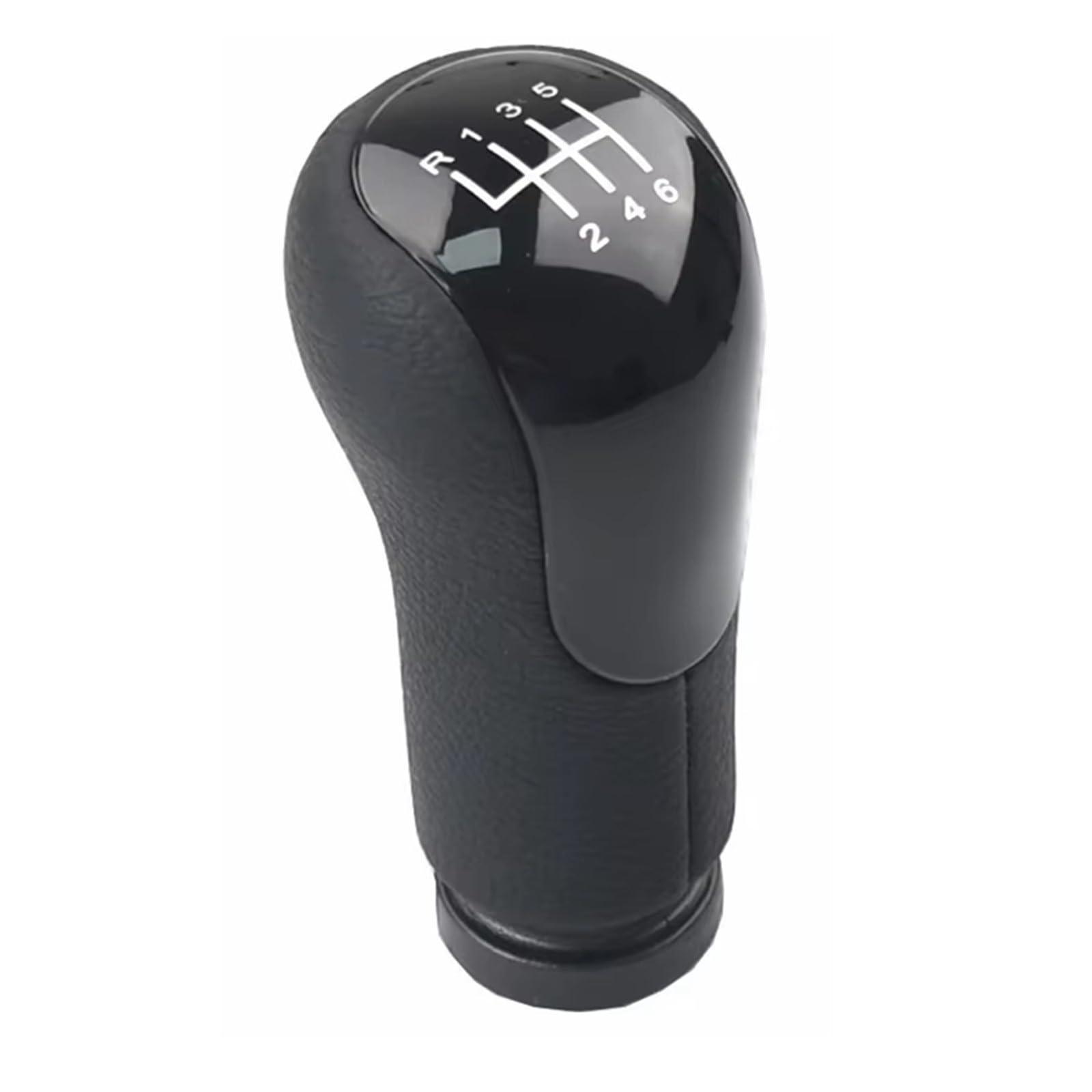 EFDDTBHE Compatible with Fiesta for Fusion 2002-2026 for Transit for Connect 2002-2026 Car Styling Gear Shift Knob Lever Gaitor Shifter Shifter Handle(6 Speed Black Cover)