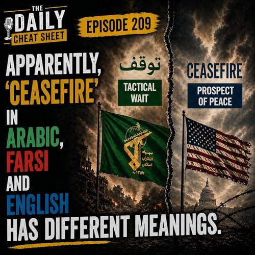 Apparently, "Ceasefire" In Arabic, Farsi And English Has Different Meanings.