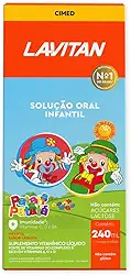 Vitamina Infantil Solução Oral Laranja, Lavitan, 240 ml