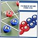 Abaodam 20pcs Manufactured Steel Plastic Shuffleboard Game Supplies Mini Balls Roller
