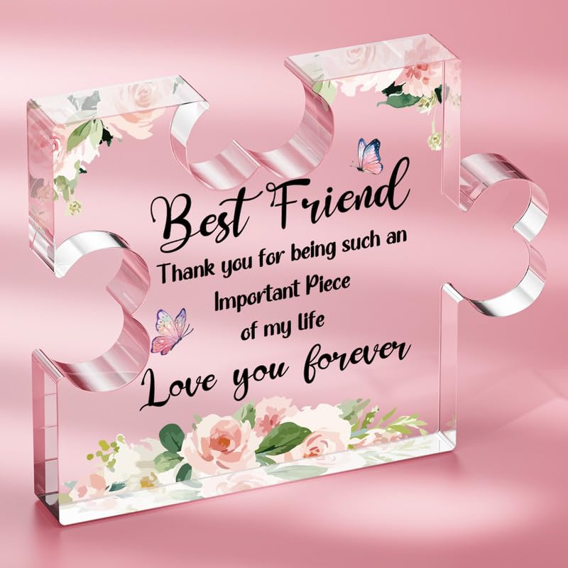 SOUHONEY Best Friend Birthday Gifts for Women, Valentines Day Friend Gifts for Long Distance, Friend...