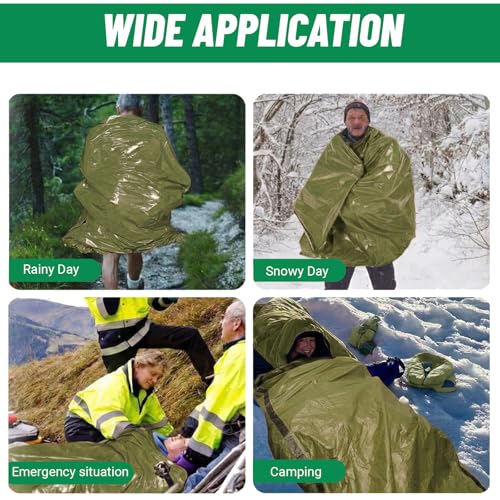 Couverture de survie imperméable et sac de couchage résistant au froid