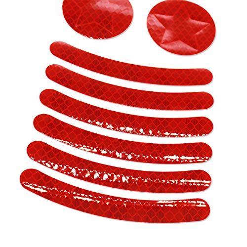 image for JCstarrie Reflector Stickers- 22 pcs Retro Reflective Stickers Tape Ki