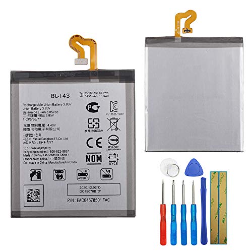 E-YIIVIIL Replacement Battery BL-T43 Compatible with LG G8S THINQ LMG810 LM-G810 LMG810EA with Tools