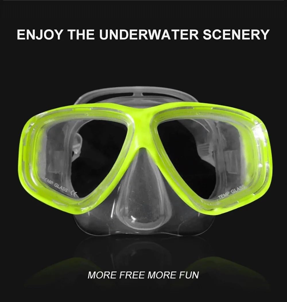 Maschera da snorkeling Maschera Occhiali da sub Maschera da sub Boccaglio Anti-appannamento Occhiali Set Silicone Nuoto