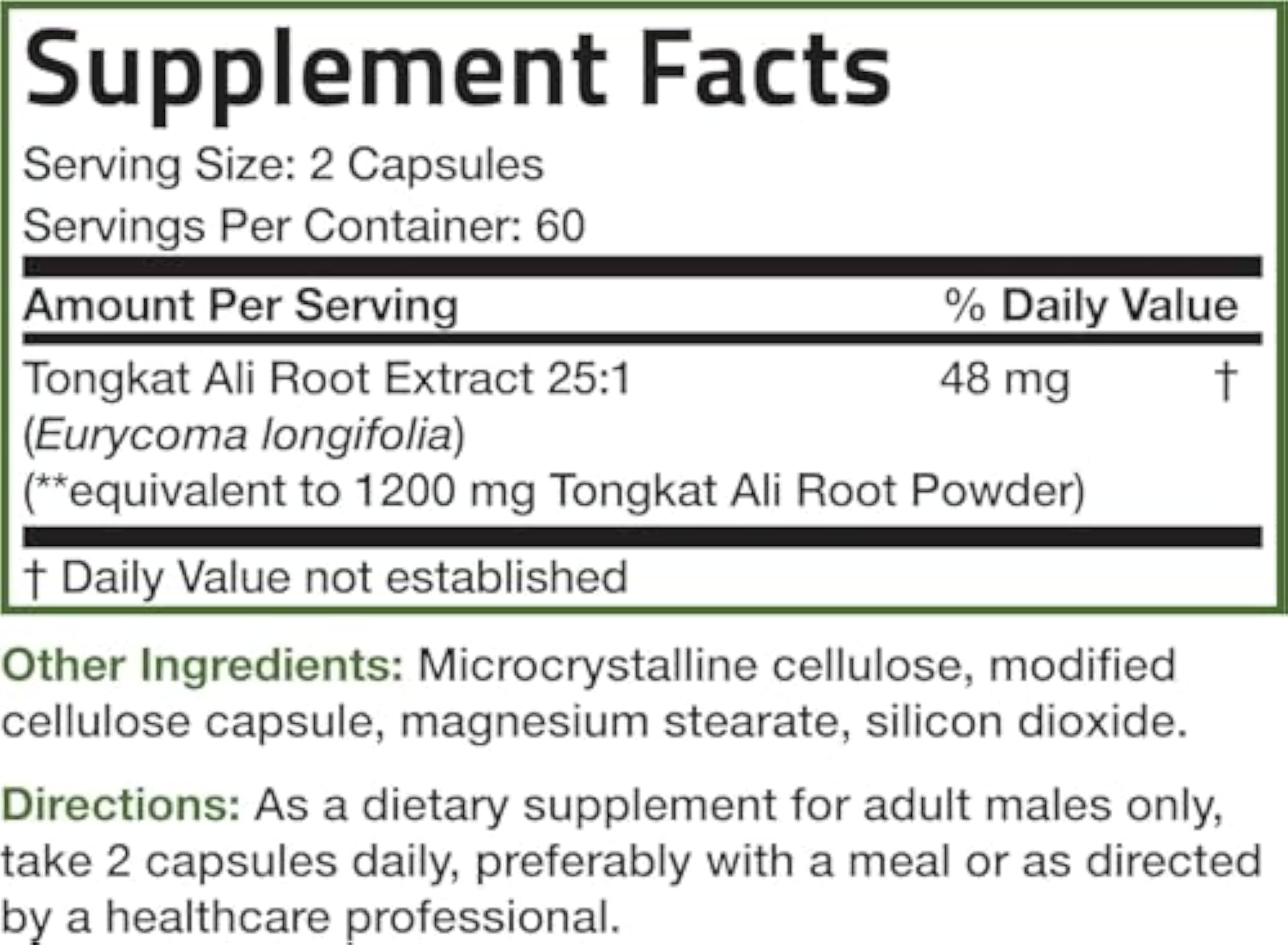 Longjack Tongkat Ali Extra Strength, 120 Vegetarian Capsules