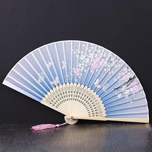 扇子 レトロ ビンテージ スタイル シルク 扇子 中国 和柄 家の装飾