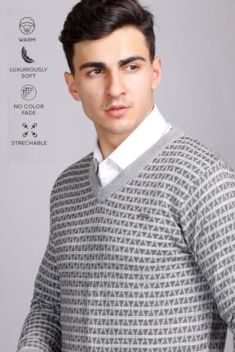 Image of GODFREY V Neck Full Sleeve Sweater for Man Winter Pullover