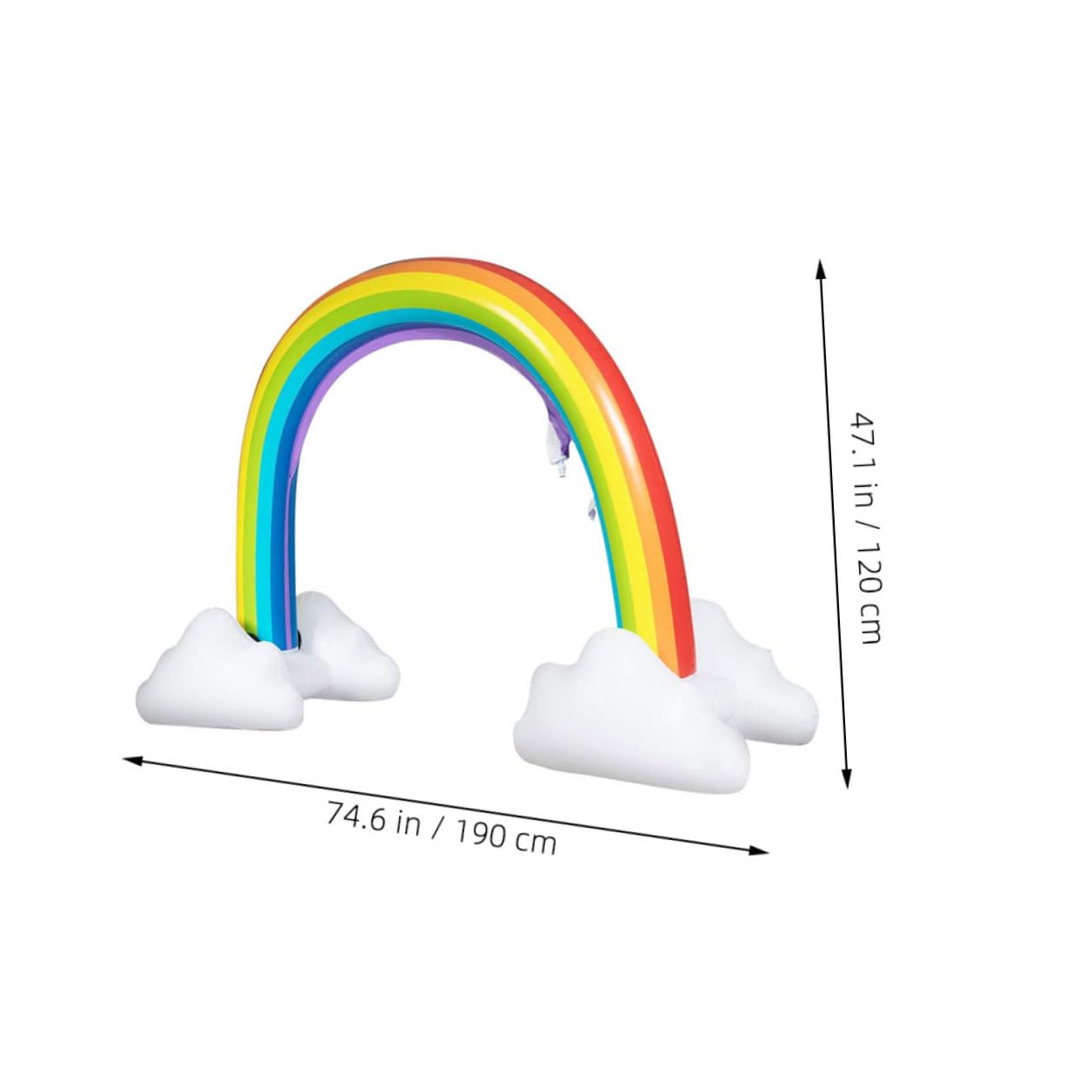 Jouet Aquatique Arch 1Pc PVC Arroseur Extérieur pour Garçon et Filles