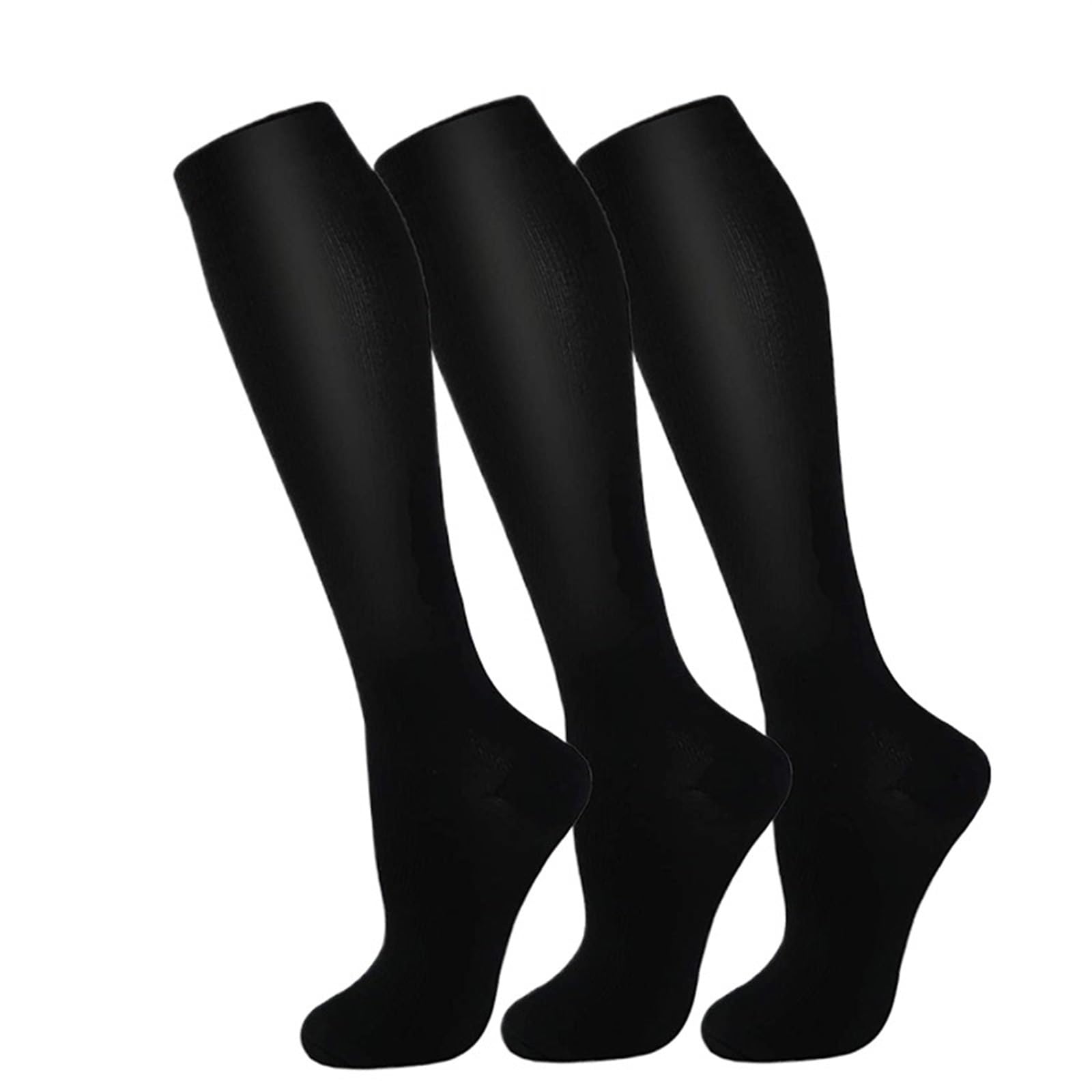 3 pares de calcetines de compresión para hombres y mujeres, diabetes varicosos, calcetines para embarazo, correr, fútbol, baloncesto, senderismo, deportes