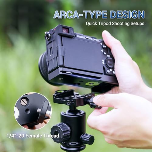 Image of JJC GP-X2 Metal Hand Grip Extension for Sony A7CII A7CR Camera(Not for A7C) | Anti-Slip Pad, with Airtag Holder, Arca Swiss Quick Release Plate, 1 /4 inch-20 Tripod Hole & Hand Strap Hole
