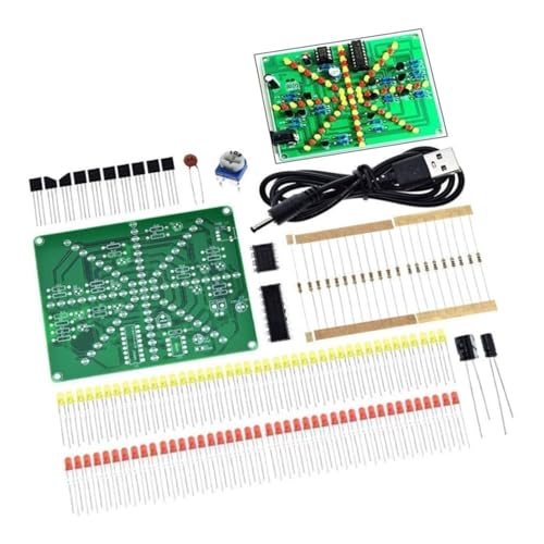 Kit d'apprentissage électronique NE555 CD4017 avec LED bicolores pour projet de soudure DIY