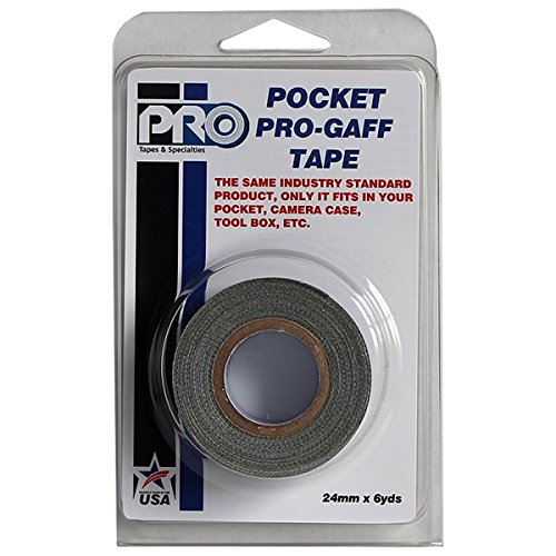 Poche Pro-gaff Gaffer adhésif de Spike pour sur une mini Core Black 24mm X 6 yds