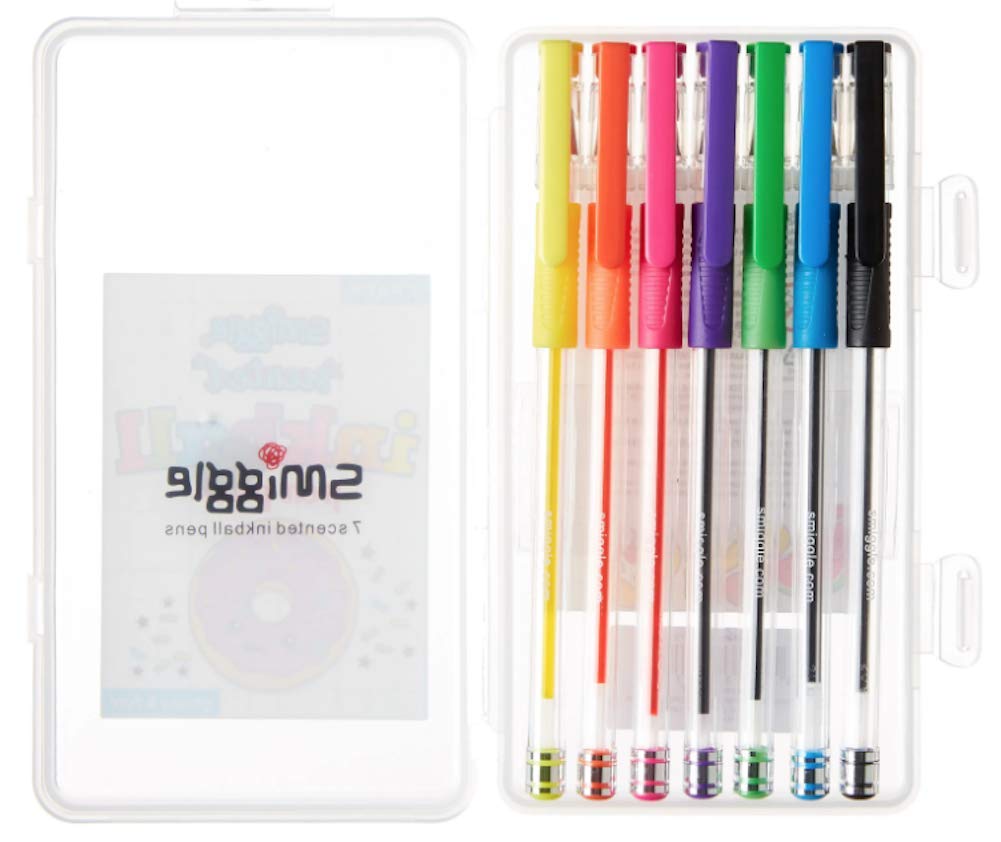 Smiggle Inkball Gel Pen Pack x7 Scented Coloured Ballpoint Pens Buy Online in UAE at desertcart