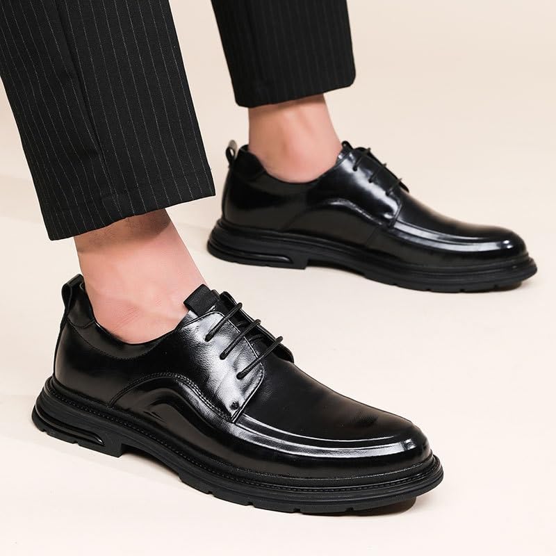 Men's Dress Shoes Mens Breathable Leather Wingtip Brogue Oxfords Shoes2