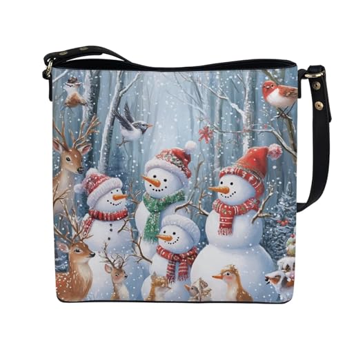 Image of HUGS IDEA Hoho Bag for Women Crossbody Purse Leather Handbags Laides Shoulder Bags