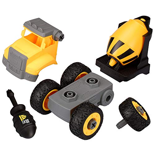 Kid Galaxy Take Apart Cement Mixer Vehicle w/ Screwdriver