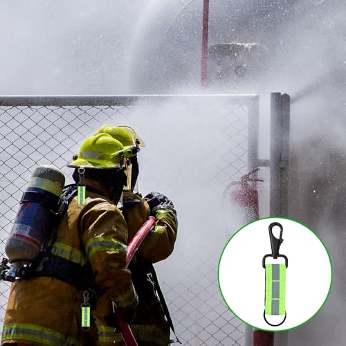 Image of Tarini 3Pcs Reflective Keychain, High Visibility Glow in the Dark Tag for Backpack & Dog Collar