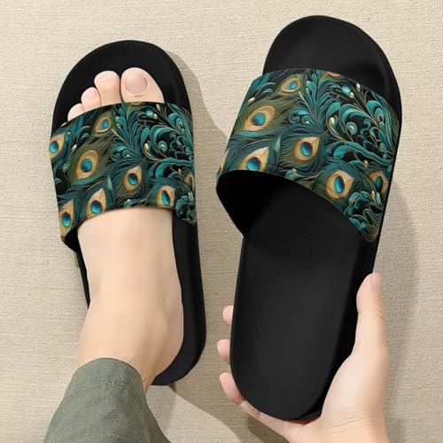 Semioury Lotus Summer Slippers for Women Turtle Travel Lightweight Cozy Soft Comfy Thick Shoes Beach Sandal Bathroom Slipper3