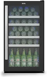 Cervejeira EOS Bierhaus 98 Litros Frost Free Compressor Porta de Vidro e Puxador em Inox ECE101 110V