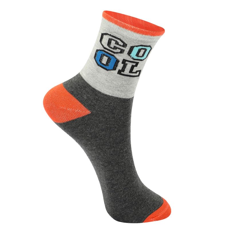 Image of Kids Boys Socks - Printed Cotton Kids Socks | Soft and Comfortable, Sock for Boys | Stylish & Durable Boy Sock for Everyday - Pack of 5 Pairs
