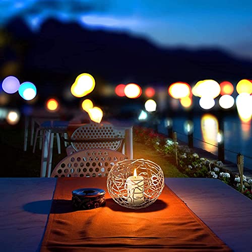 Kandelaar 3-delige set, kandelaar goudkleurig metaal kandelaar voor woonkamer slaapkamer vintage decoratie, bruiloft banket Kerstmis kandelaar 9 x 9 cm /13 x 13 cm /17 x 17 cm - Image 5