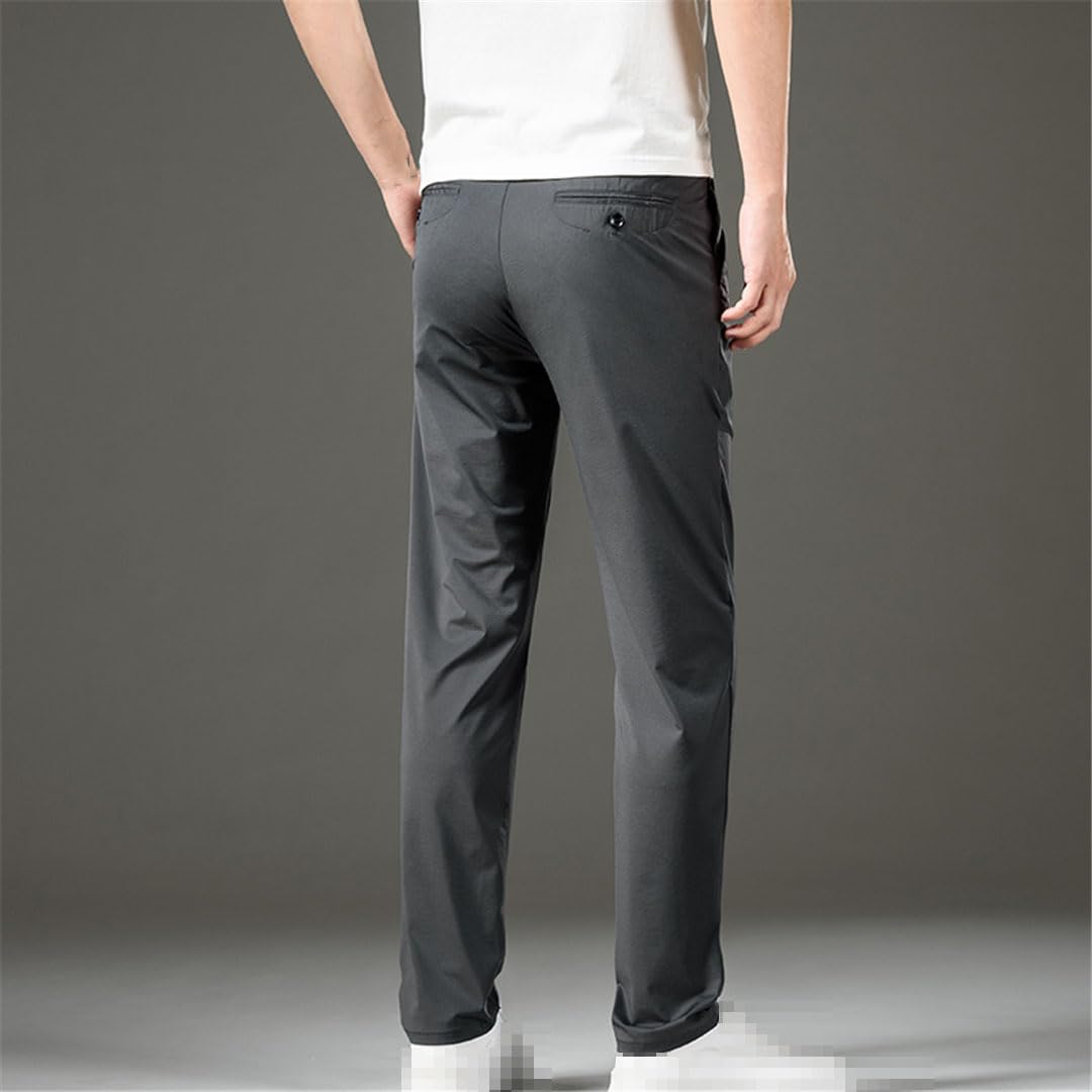 Vogrtcc Pantalones Casuales Elásticos Ajustados Delgados para Hombres Pantalones De Negocios
