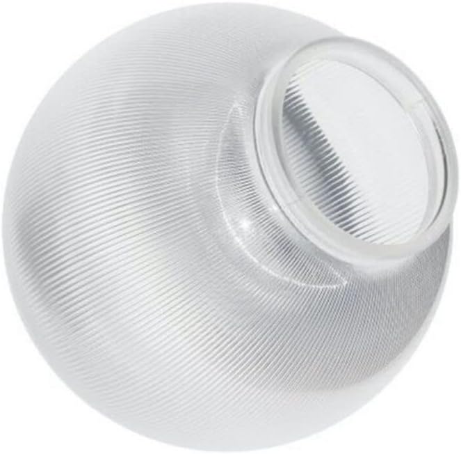 Lamp Post Globes Replacement | 8" Diameter | Smooth Textured | Made In USA | Fluorolite Plastics (Fitter Neck, Bronze)