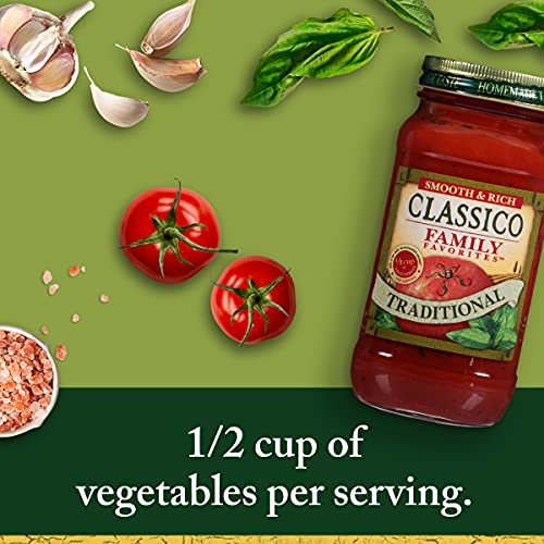 Classico Family Favorites Traditional Pasta Sauce (24 oz Jar) (Pack of 2)