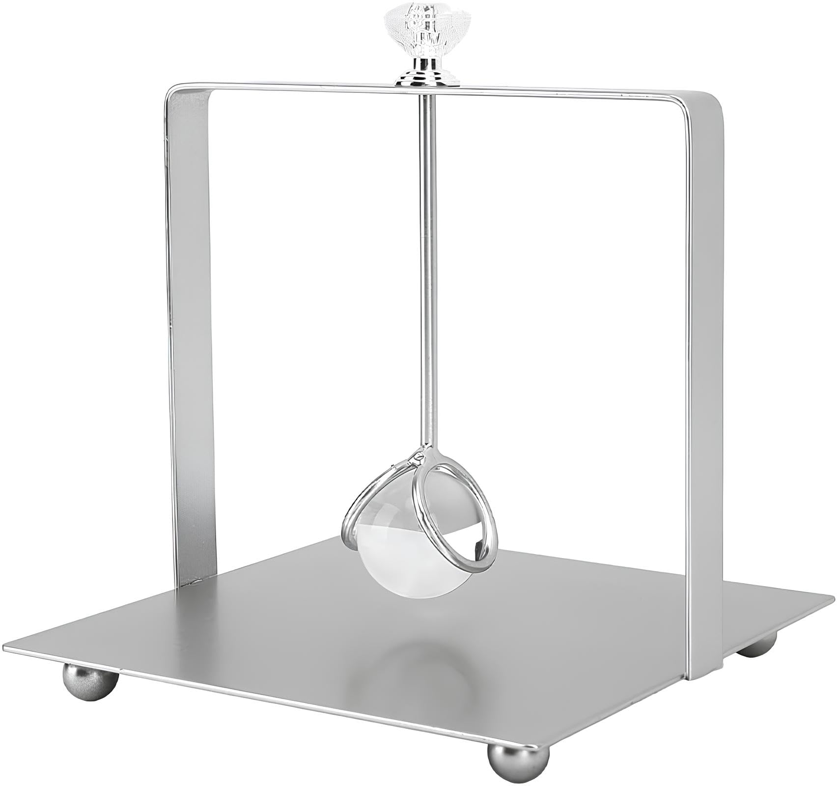 Portatovaglioli da Tavola in Metallo per Cucina Ristoranti e Ufficio | Design Moderno e Elegante Forma Quadrata Colore Argento Dimensioni Compatte per Sala Pranzo Cocktail e Hotel Struttura