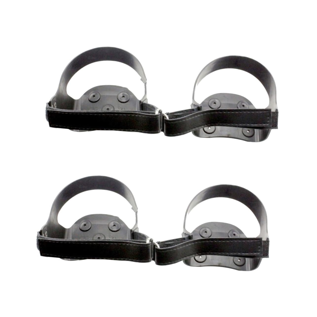 2paires Crampons De Glace Silicone Avec Dents Antidérapants Pour Randonnée Et Neige Pour Bottes Et Chaussures Design Réfléchissant