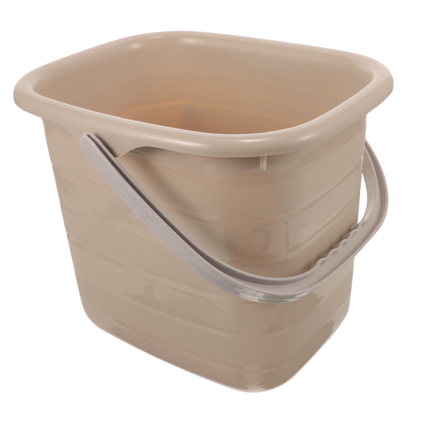 Secchio in Plastica 11l con Manico, Multiuso per Casa e Lavanderia, Facile da Versare, Superficie Liscia, Portatile