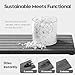 Razborci 2PCS Diatomite Water Absorbing Stone Drying Tray Mat for Bathroom & Kitchen Counter, Instant Dry Drink Bar Coaster, Vanity Sink Caddy Organizer, Dish Soap Sponge Holder, Dark Gray, 8